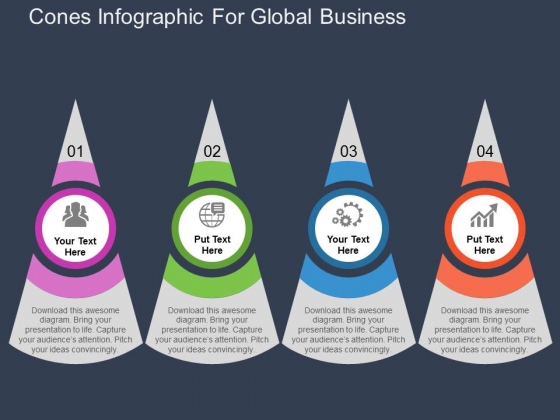 Cones Infographic For Global Business Powerpoint Templates Cones Infographic For Global Business Powerpoint Templates