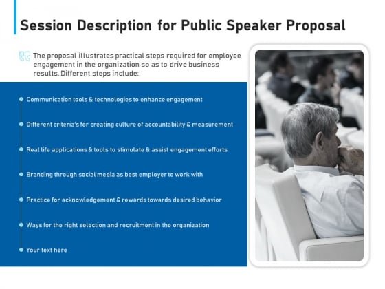 Conference Session Session Description For Public Speaker Proposal Ppt Portfolio Introduction PDF Conference Session Session Description For Public Speaker Proposal Ppt Portfolio Introduction PDF