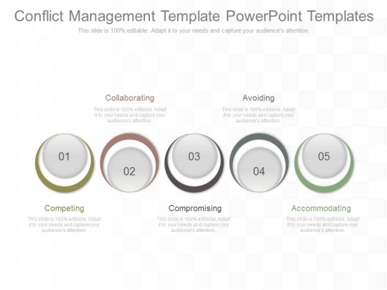 Conflict Management Template Powerpoint Templates