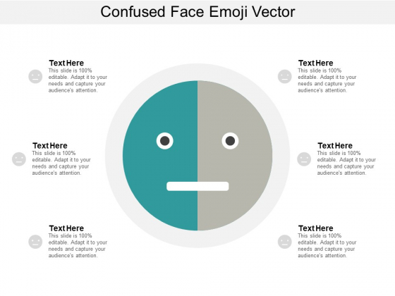 Confused Face Emoji Vector Ppt PowerPoint Presentation Slides Example Topics