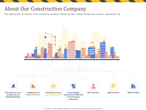 Construction Business Company Profile About Our Construction Company Sample PDF Construction Business Company Profile About Our Construction Company Sample PDF