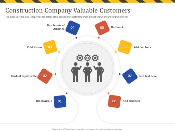Construction Business Company Profile Construction Company Valuable Customers Rules PDF