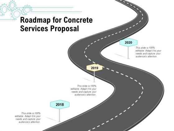 Construction Material Service Roadmap For Concrete Services Proposal Brochure PDF Construction Material Service Roadmap For Concrete Services Proposal Brochure PDF