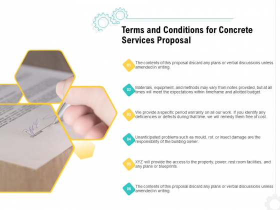 Construction Material Service Terms And Conditions For Concrete Services Proposal Designs PDF Construction Material Service Terms And Conditions For Concrete Services Proposal Designs PDF