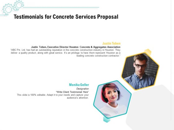 Construction Material Service Testimonials For Concrete Services Proposal Introduction PDF Construction Material Service Testimonials For Concrete Services Proposal Introduction PDF
