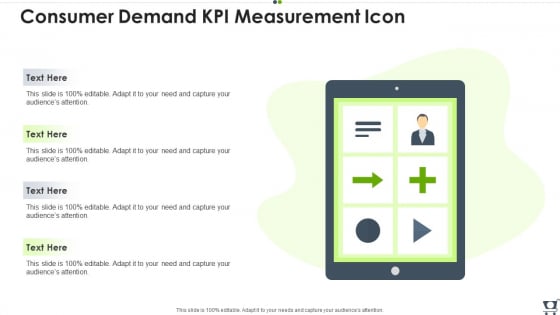 Consumer Demand Kpi Measurement Icon Clipart PDF
