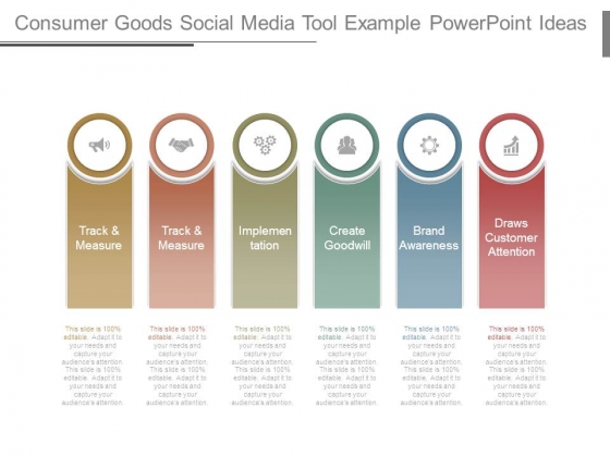 consumer goods social media tool example powerpoint ideas