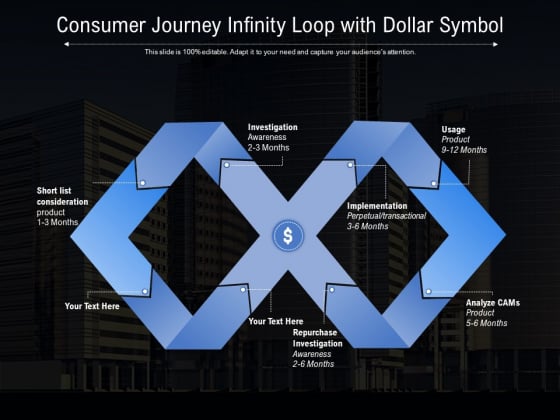 Consumer Journey Infinity Loop With Dollar Symbol Ppt PowerPoint Presentation Professional Templates