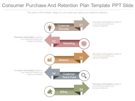 Consumer Purchase And Retention Plan Template Ppt Slide