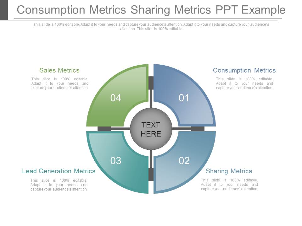 Consumption Metrics Sharing Metrics Ppt Example