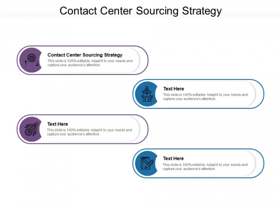 Contact Center Sourcing Strategy Ppt PowerPoint Presentation Ideas Good Cpb Pdf