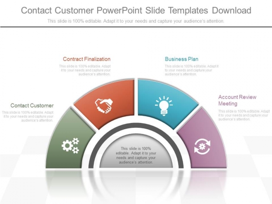 Contact Customer Powerpoint Slide Templates Download