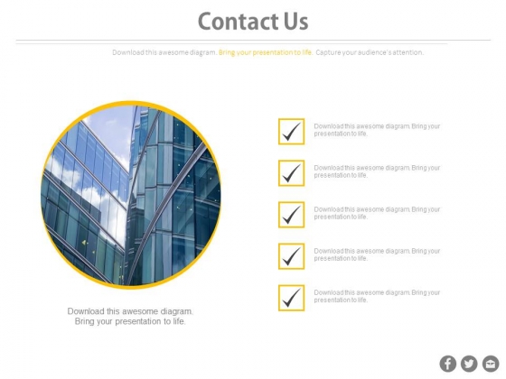 Contact Us Company Details Checklist Design Powerpoint Slides Contact Us Company Details Checklist Design Powerpoint Slides