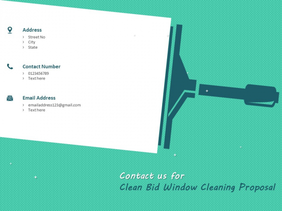 Contact Us For Clean Bid Window Cleaning Proposal Ppt Infographic Template Layouts PDF Contact Us For Clean Bid Window Cleaning Proposal Ppt Infographic Template Layouts PDF