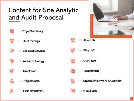 Content For Site Analytic And Audit Proposal Ppt Ideas Pictures PDF Content For Site Analytic And Audit Proposal Ppt Ideas Pictures PDF