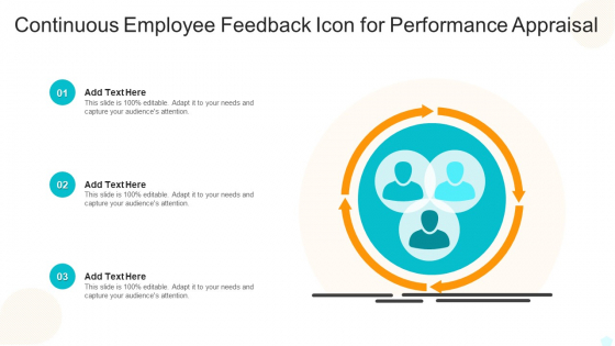 Continuous Employee Feedback Icon For Performance Appraisal Introduction PDF
