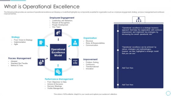 Continuous Enhancement Strategy What Is Operational Excellence Guidelines PDF Continuous Enhancement Strategy What Is Operational Excellence Guidelines PDF