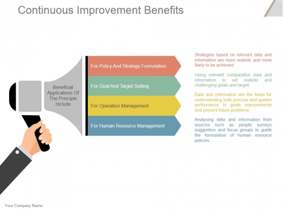 Continuous Improvement Benefits Ppt PowerPoint Presentation Design Templates Continuous Improvement Benefits Ppt PowerPoint Presentation Design Templates