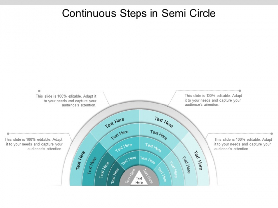 Continuous Steps In Semi Circle Ppt PowerPoint Presentation Summary Inspiration