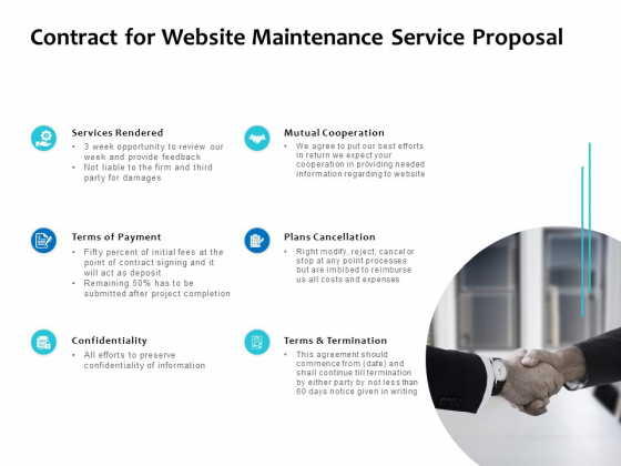 Contract For Website Maintenance Service Proposal Ppt PowerPoint Presentation Show Contract For Website Maintenance Service Proposal Ppt PowerPoint Presentation Show