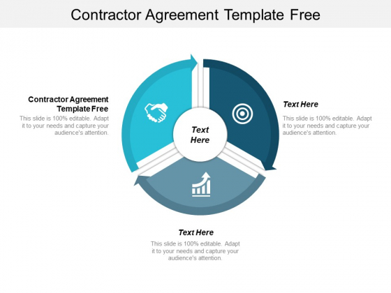 Contractor Agreement Template Free Ppt PowerPoint Presentation Show Files Cpb