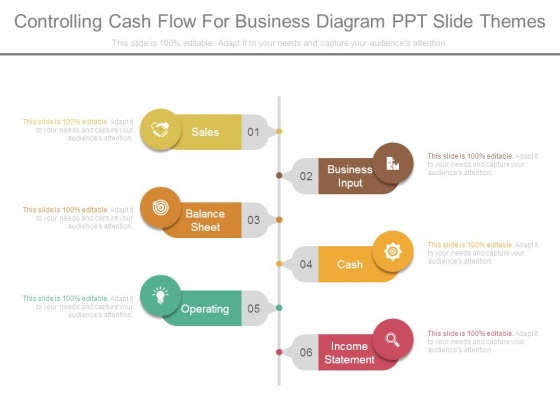 Controlling Cash Flow For Business Diagram Ppt Slide Themes