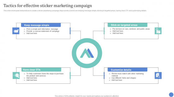 Conventional Media Channels Tactics For Effective Sticker Marketing Campaign Graphics PDF