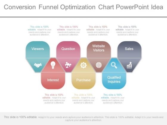 Conversion Funnel Optimization Chart Powerpoint Idea