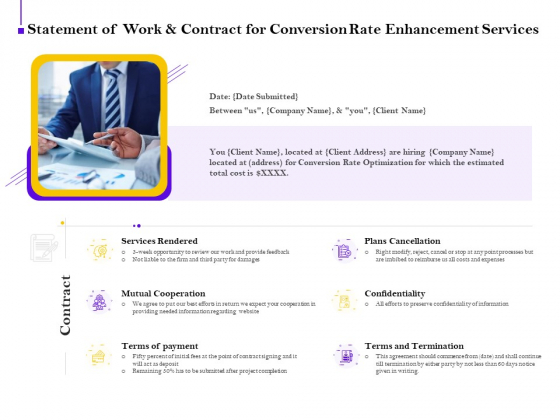 Conversion Rate Optimization Statement Of Work And Contract For Conversion Rate Enhancement Services Graphics PDF Conversion Rate Optimization Statement Of Work And Contract For Conversion Rate Enhancement Services Graphics PDF