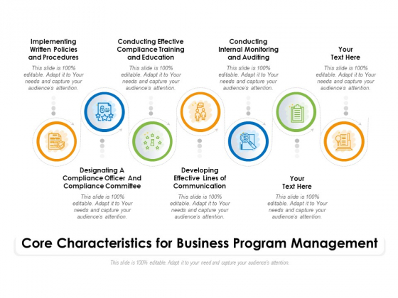 Core Characteristics For Business Program Management Ppt PowerPoint Presentation File Vector PDF Core Characteristics For Business Program Management Ppt PowerPoint Presentation File Vector PDF