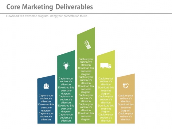 Core Marketing Deliverables Ppt Slides