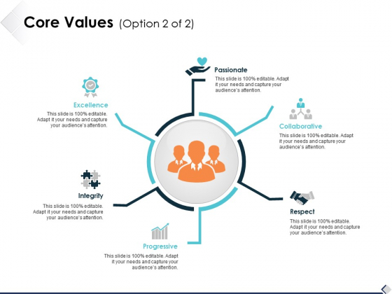 Core Values Option 2 Of 2 Ppt PowerPoint Presentation Infographic Template Show