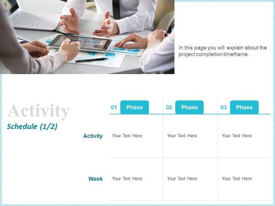 Corporate Activity Schedule Ppt Show Clipart PDF