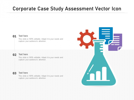 Corporate Case Study Assessment Vector Icon Ppt PowerPoint Presentation Infographic Template Skills PDF