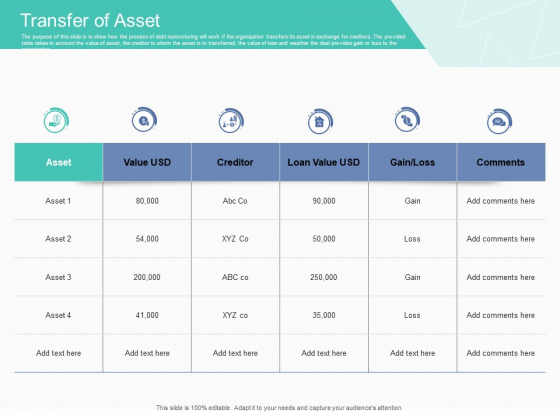 Corporate Debt Refinancing And Restructuring Transfer Of Asset Ideas PDF Corporate Debt Refinancing And Restructuring Transfer Of Asset Ideas PDF