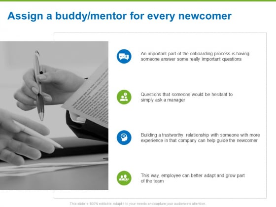 Corporate Employee Engagement Assign A Buddy Mentor For Every Newcomer Ppt Infographic Template Portrait PDF Corporate Employee Engagement Assign A Buddy Mentor For Every Newcomer Ppt Infographic Template Portrait PDF