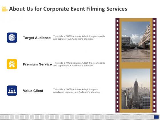 Corporate Event Filming About Us For Corporate Event Filming Services Audience Inspiration PDF Corporate Event Filming About Us For Corporate Event Filming Services Audience Inspiration PDF