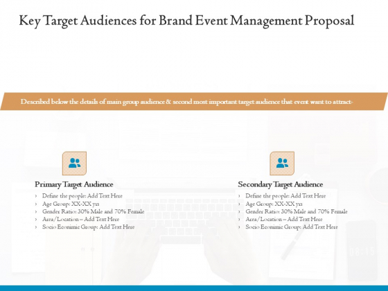 Corporate Event Planning Management Key Target Audiences For Brand Event Management Proposal Professional PDF Corporate Event Planning Management Key Target Audiences For Brand Event Management Proposal Professional PDF