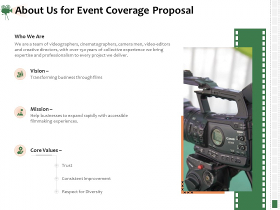 Corporate Event Videography Proposal About Us For Event Coverage Proposal Themes PDF Corporate Event Videography Proposal About Us For Event Coverage Proposal Themes PDF