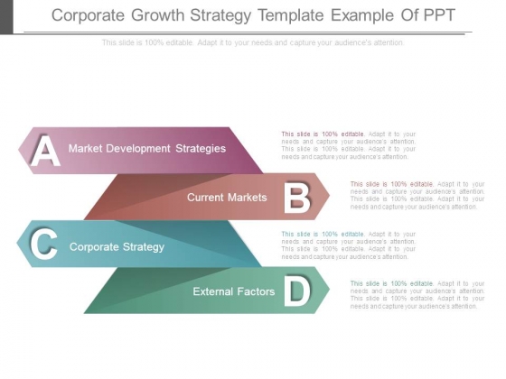 Corporate Growth Strategy Template Example Of Ppt