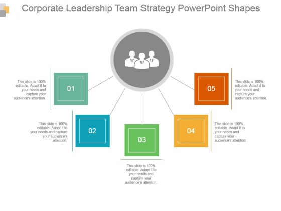 Corporate Leadership Team Strategy Powerpoint Shapes