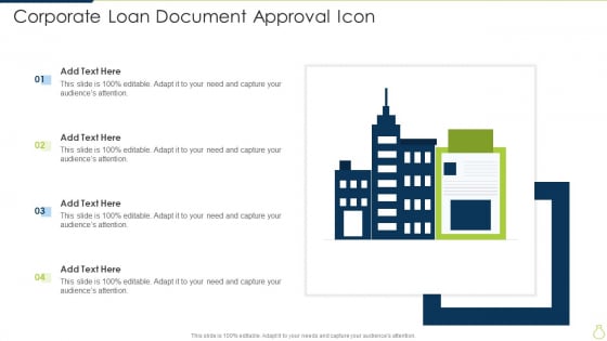 Corporate Loan Document Approval Icon Inspiration PDF