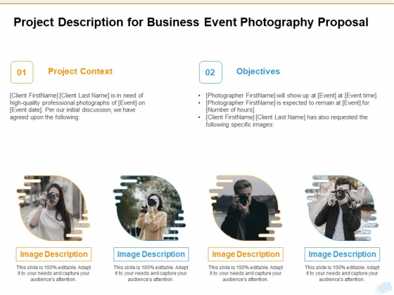 Corporate Occasion Videography Proposal Project Description For Business Event Photography Proposal Clipart PDF Corporate Occasion Videography Proposal Project Description For Business Event Photography Proposal Clipart PDF
