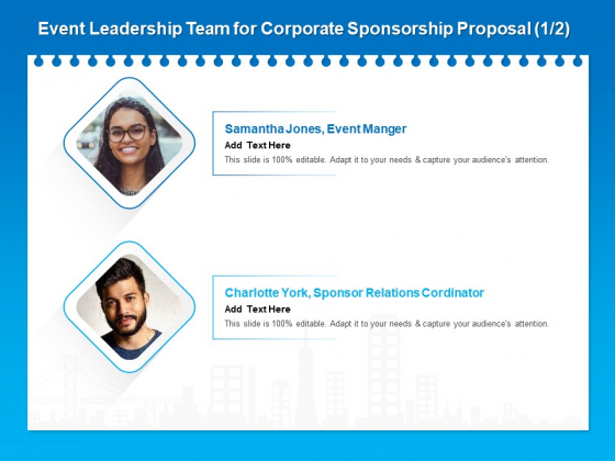 Corporate Partnership Event Leadership Team For Corporate Sponsorship Proposal Guidelines PDF Corporate Partnership Event Leadership Team For Corporate Sponsorship Proposal Guidelines PDF
