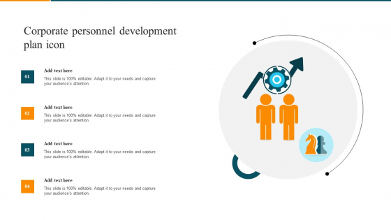 Corporate Personnel Development Plan Icon Introduction PDF