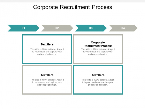 Corporate Recruitment Process Ppt PowerPoint Presentation Slides Example Topics Cpb