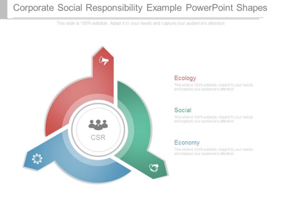 Corporate Social Responsibility Example Powerpoint Shapes Corporate Social Responsibility Example Powerpoint Shapes