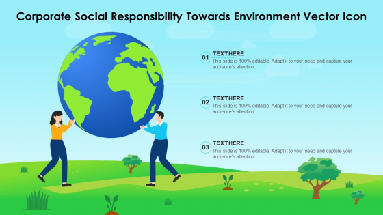 Corporate Social Responsibility Towards Environment Vector Icon Ppt PowerPoint Presentation Gallery Background PDF