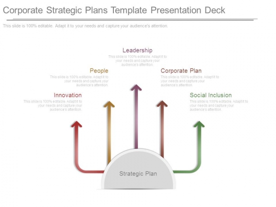 Corporate Strategic Plans Template Presentation Deck Corporate Strategic Plans Template Presentation Deck