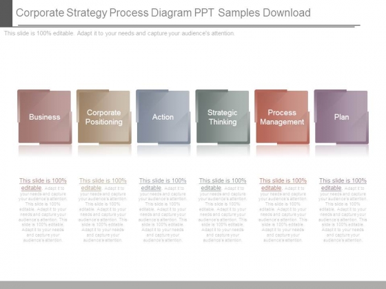 Corporate Strategy Process Diagram Ppt Samples Download